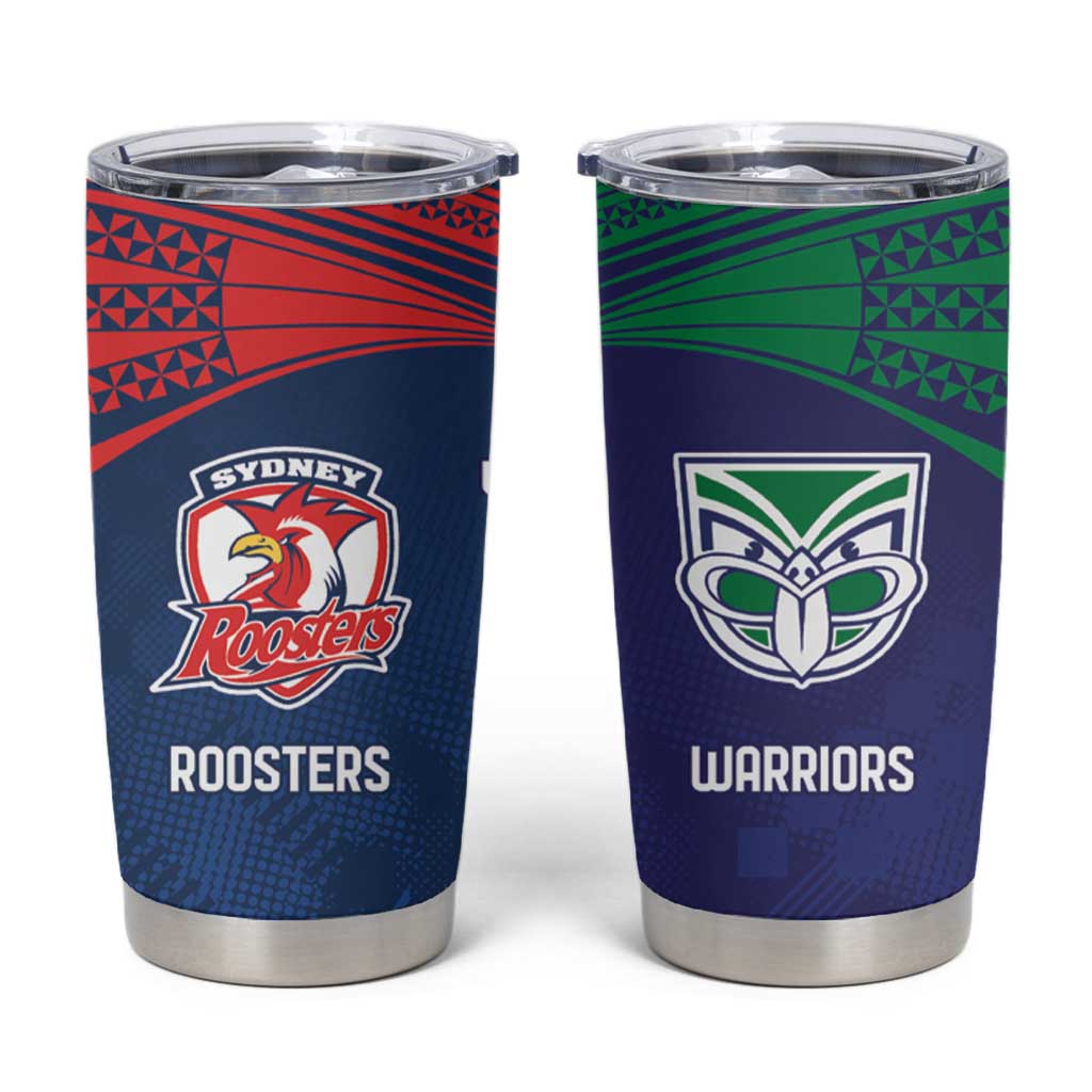 Custom Warriors-Roosters Tumbler Cup Together Sporty Style