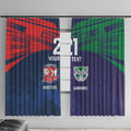 Custom Warriors-Roosters Window Curtain Together Sporty Style