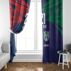 Custom Warriors-Roosters Window Curtain Together Sporty Style