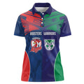 Custom Warriors-Roosters Women Polo Shirt Together Sporty Style