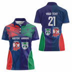 Custom Warriors-Roosters Women Polo Shirt Together Sporty Style