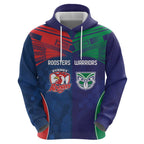 Custom Warriors-Roosters Zip Hoodie Together Sporty Style