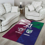 Custom Warriors-Sea Eagles Area Rug Together Sporty Style