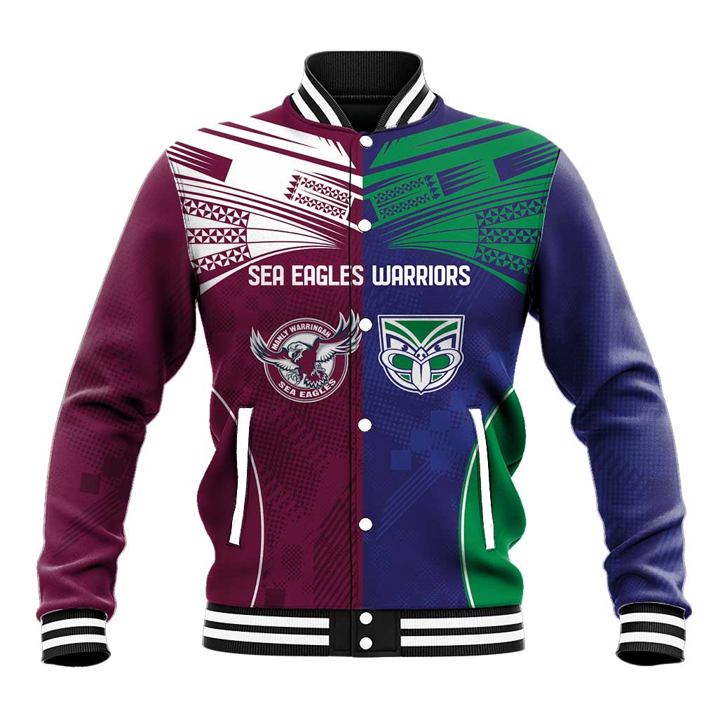 Custom Warriors-Sea Eagles Baseball Jacket Together Sporty Style