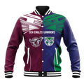 Custom Warriors-Sea Eagles Baseball Jacket Together Sporty Style