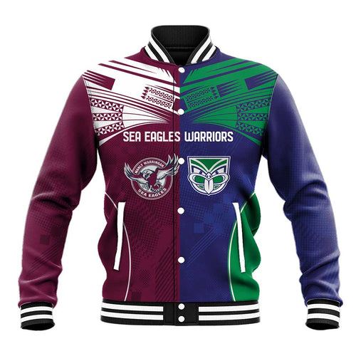 Custom Warriors-Sea Eagles Baseball Jacket Together Sporty Style