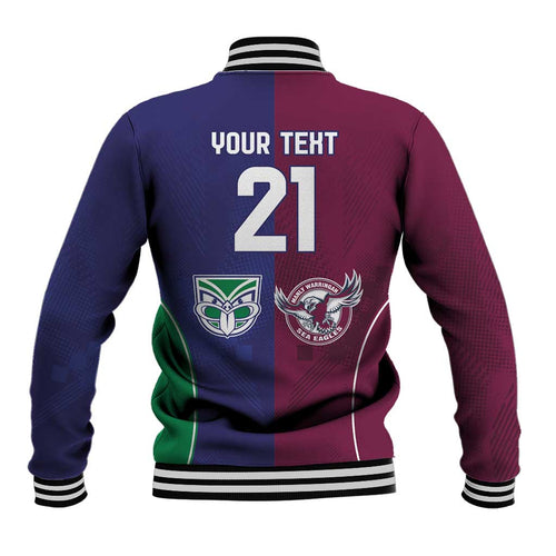 Custom Warriors-Sea Eagles Baseball Jacket Together Sporty Style