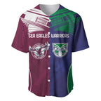 Custom Warriors-Sea Eagles Baseball Jersey Together Sporty Style