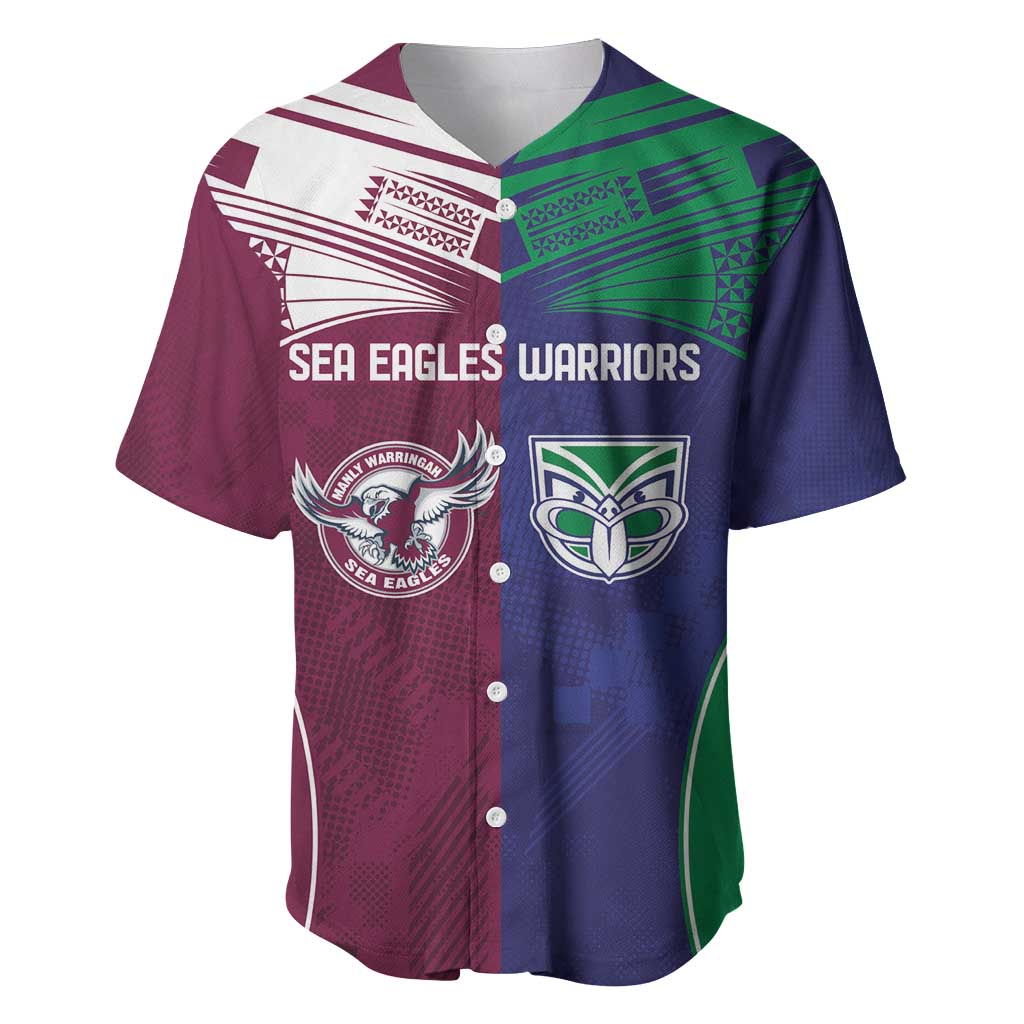 Custom Warriors-Sea Eagles Baseball Jersey Together Sporty Style