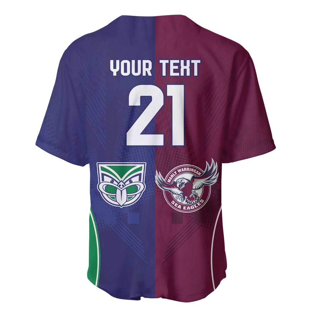 Custom Warriors-Sea Eagles Baseball Jersey Together Sporty Style