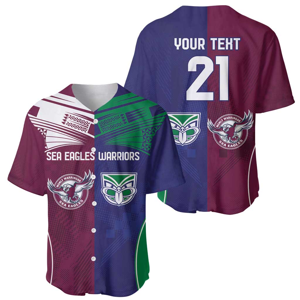 Custom Warriors-Sea Eagles Baseball Jersey Together Sporty Style