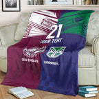 Custom Warriors-Sea Eagles Blanket Together Sporty Style