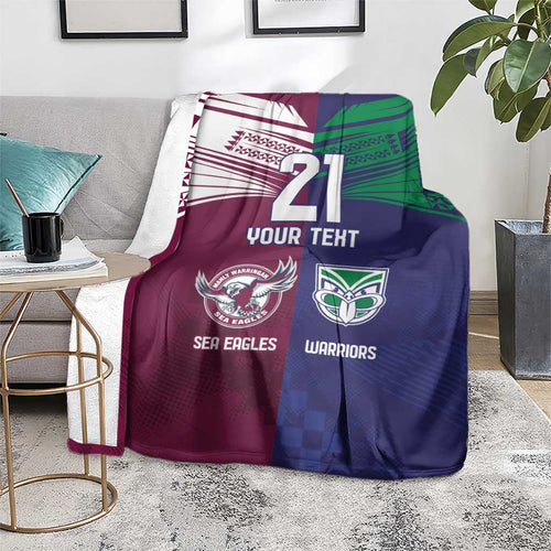 Custom Warriors-Sea Eagles Blanket Together Sporty Style