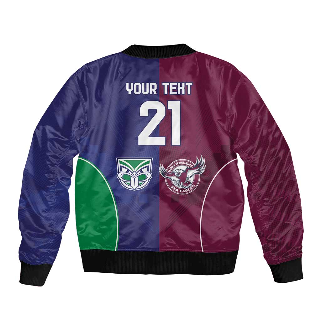Custom Warriors-Sea Eagles Bomber Jacket Together Sporty Style