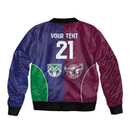 Custom Warriors-Sea Eagles Bomber Jacket Together Sporty Style