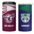 Custom Warriors-Sea Eagles 4 in 1 Can Cooler Tumbler Together Sporty Style