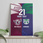 Custom Warriors-Sea Eagles Canvas Wall Art Together Sporty Style