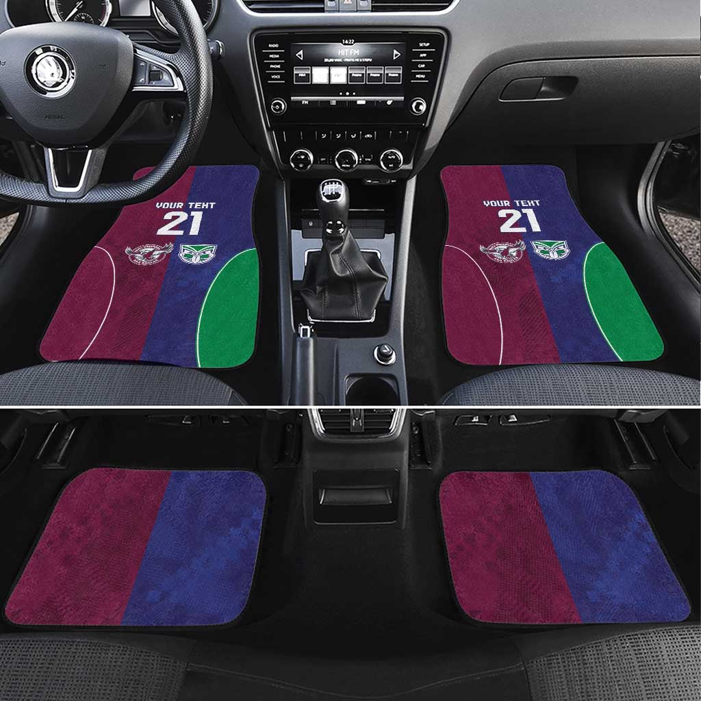 Custom Warriors-Sea Eagles Car Mats Together Sporty Style