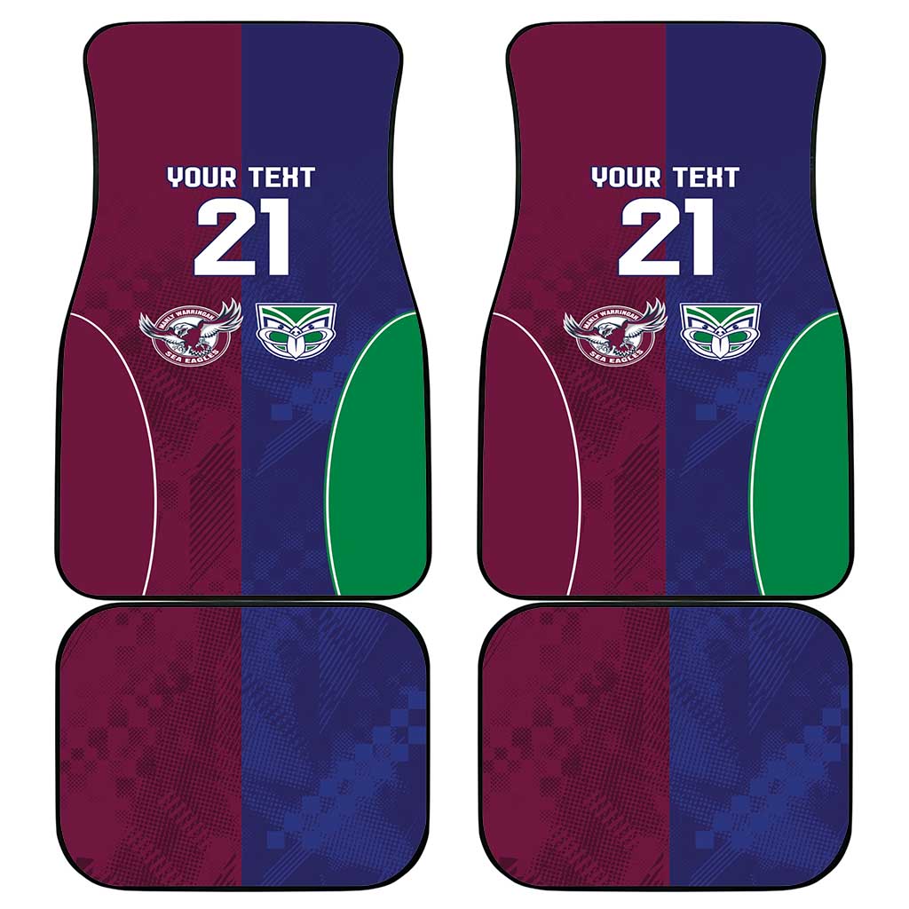 Custom Warriors-Sea Eagles Car Mats Together Sporty Style