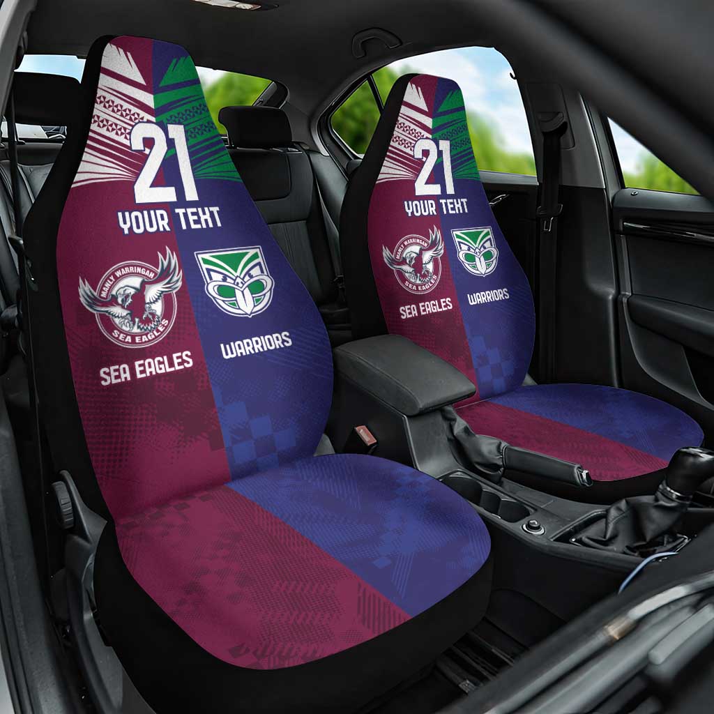 Custom Warriors-Sea Eagles Car Seat Cover Together Sporty Style