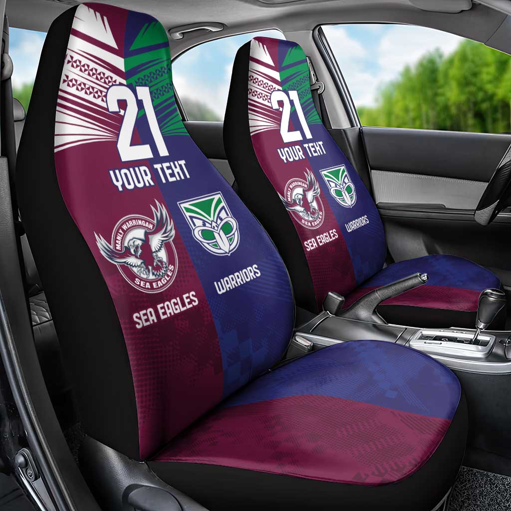 Custom Warriors-Sea Eagles Car Seat Cover Together Sporty Style