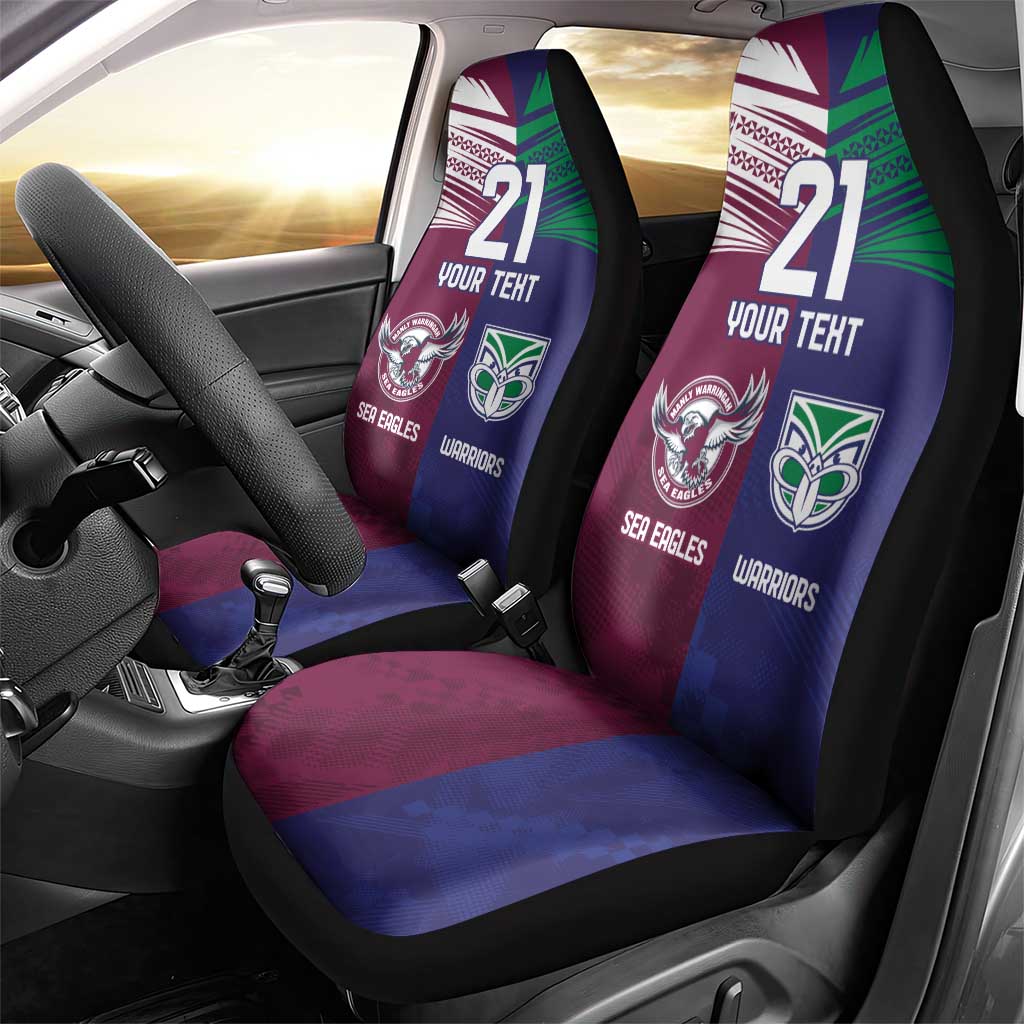 Custom Warriors-Sea Eagles Car Seat Cover Together Sporty Style