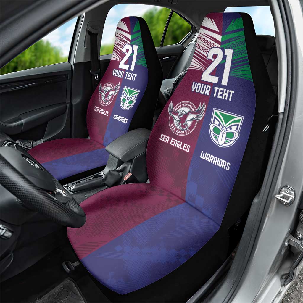 Custom Warriors-Sea Eagles Car Seat Cover Together Sporty Style