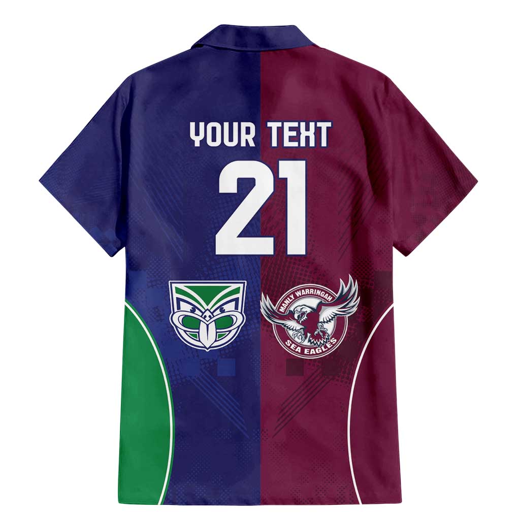 Custom Warriors-Sea Eagles Family Matching Mermaid Dress and Hawaiian Shirt Together Sporty Style