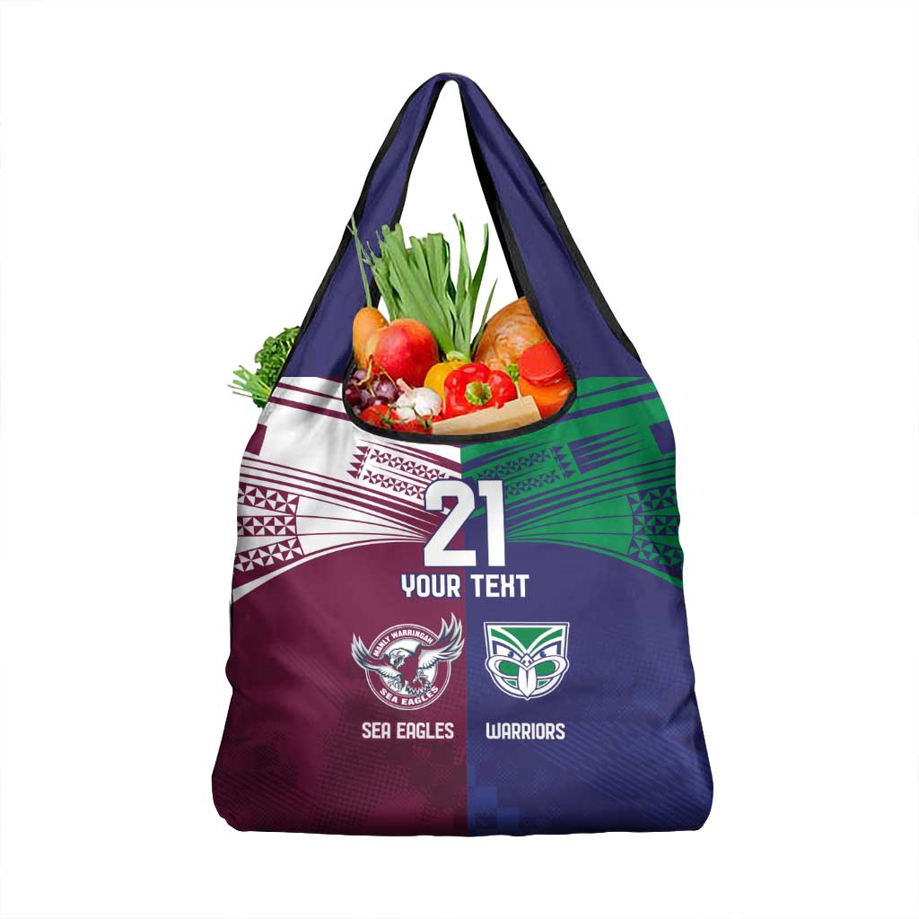 Custom Warriors-Sea Eagles Grocery Bag Together Sporty Style