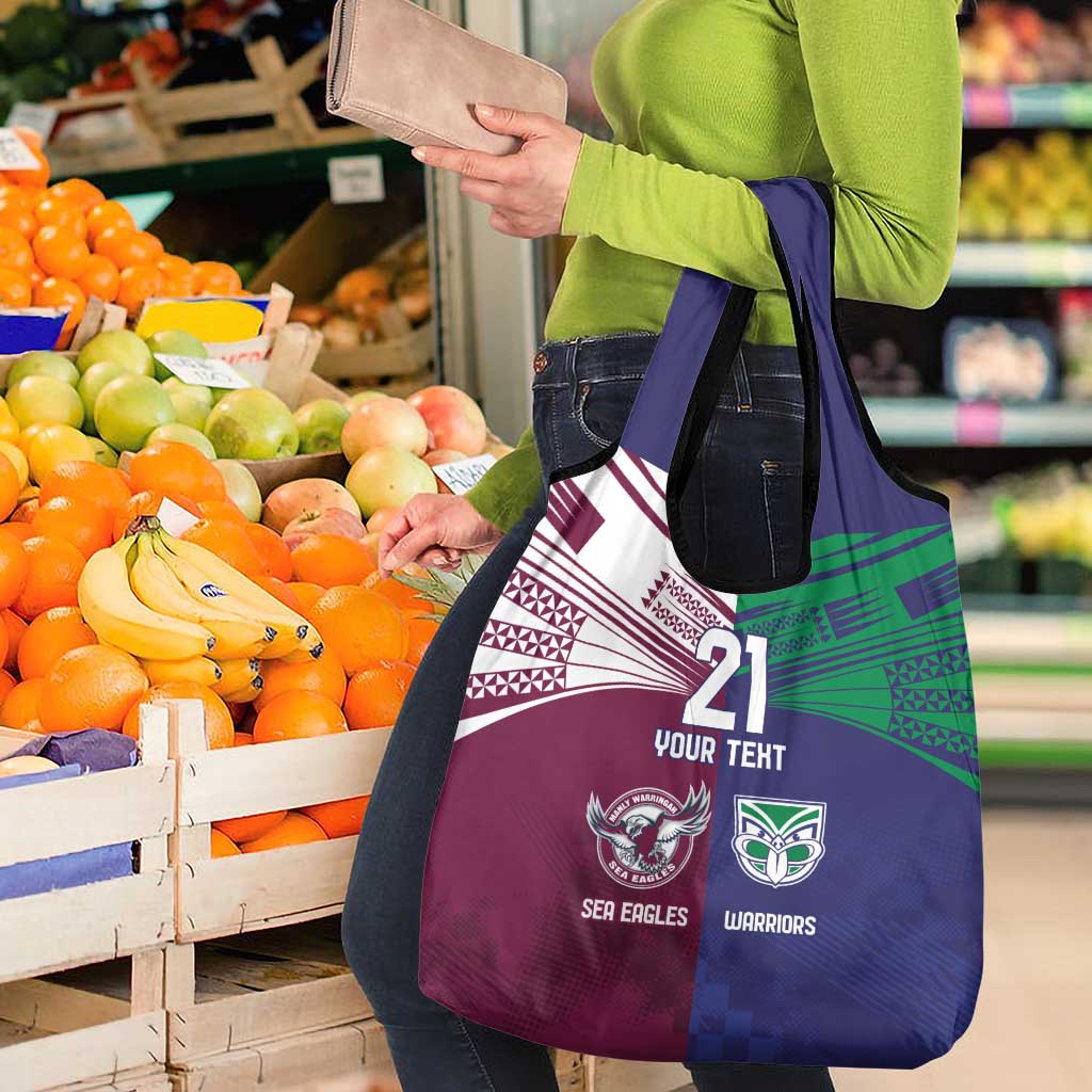 Custom Warriors-Sea Eagles Grocery Bag Together Sporty Style