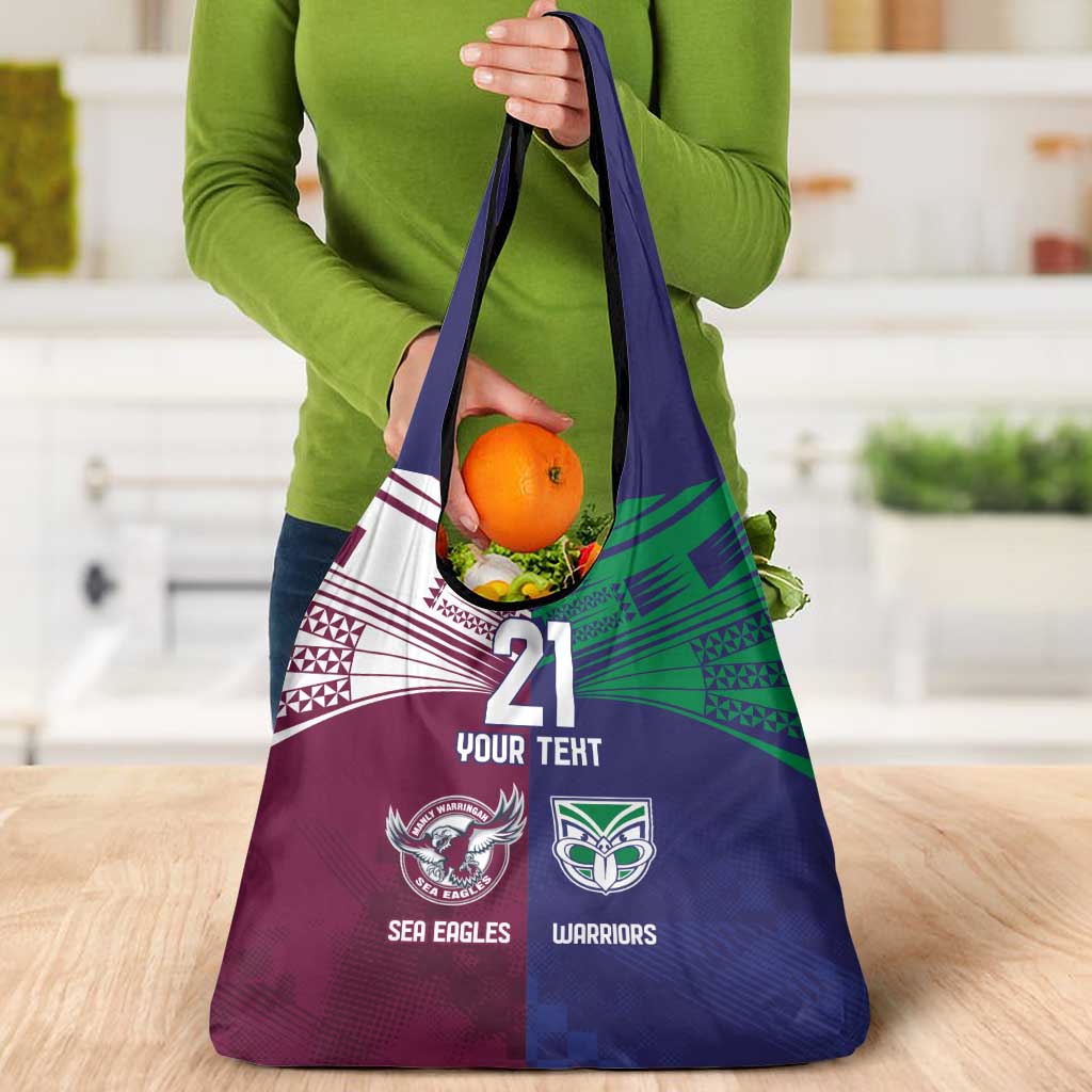 Custom Warriors-Sea Eagles Grocery Bag Together Sporty Style