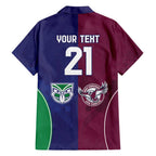 Custom Warriors-Sea Eagles Hawaiian Shirt Together Sporty Style