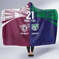Custom Warriors-Sea Eagles Hooded Blanket Together Sporty Style