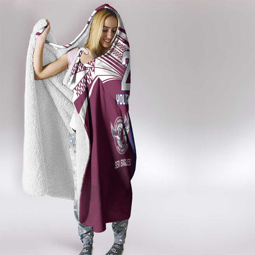 Custom Warriors-Sea Eagles Hooded Blanket Together Sporty Style
