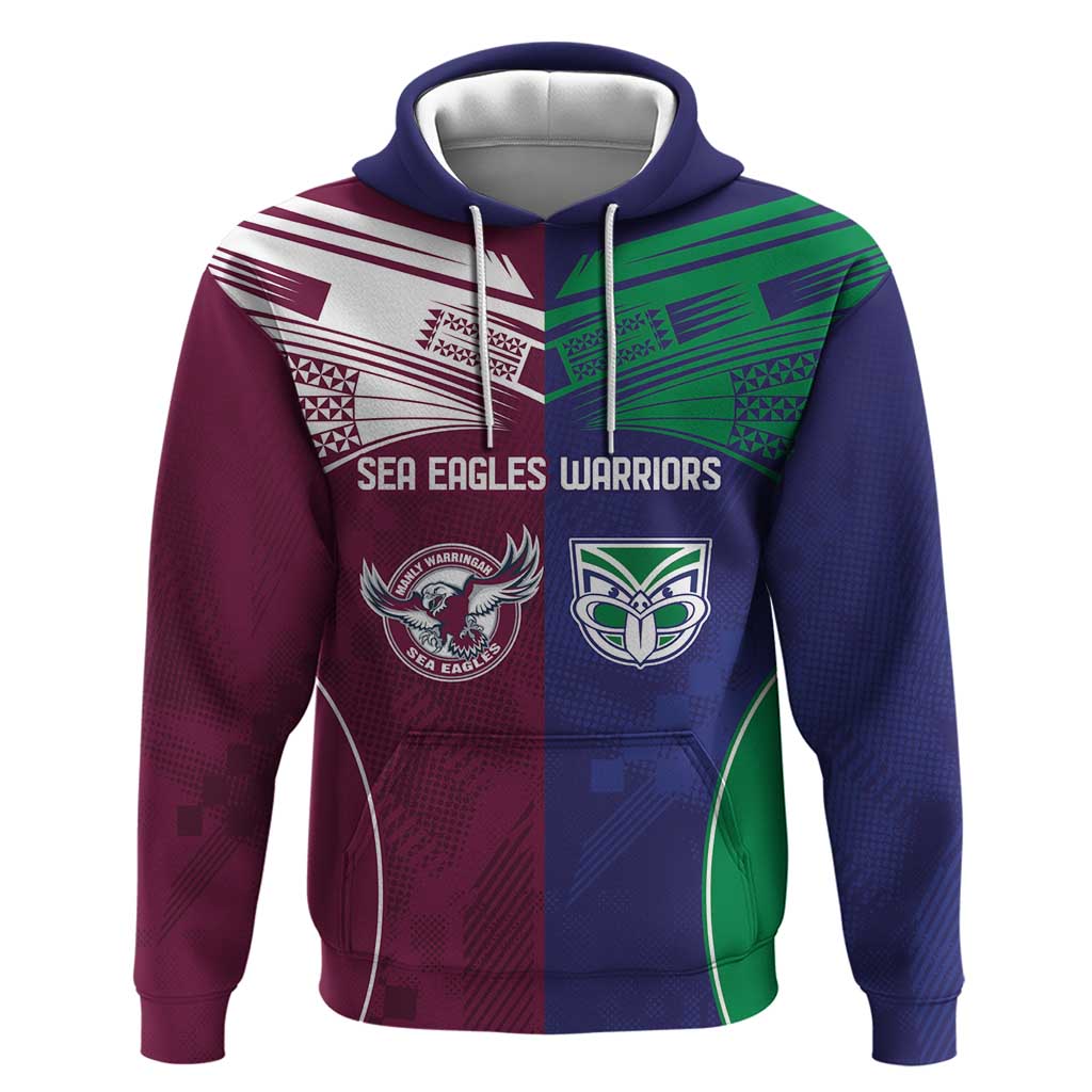 Custom Warriors-Sea Eagles Hoodie Together Sporty Style