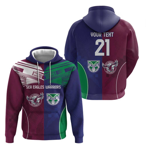 Custom Warriors-Sea Eagles Hoodie Together Sporty Style