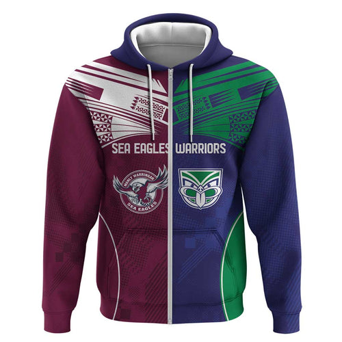 Custom Warriors-Sea Eagles Hoodie Together Sporty Style