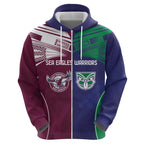 Custom Warriors-Sea Eagles Hoodie Together Sporty Style
