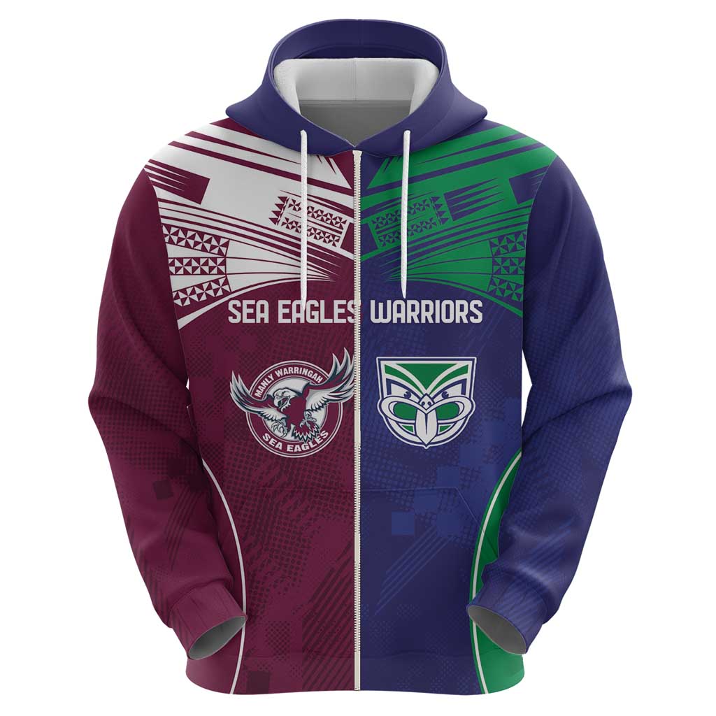Custom Warriors-Sea Eagles Hoodie Together Sporty Style