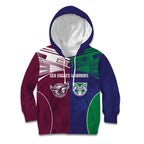 Custom Warriors-Sea Eagles Kid Hoodie Together Sporty Style