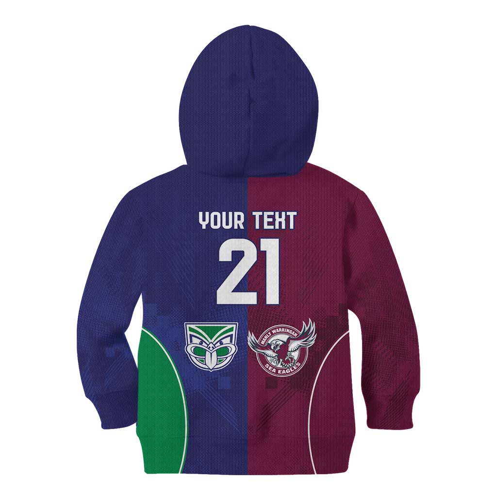 Custom Warriors-Sea Eagles Kid Hoodie Together Sporty Style