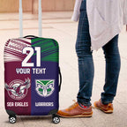 Custom Warriors-Sea Eagles Luggage Cover Together Sporty Style