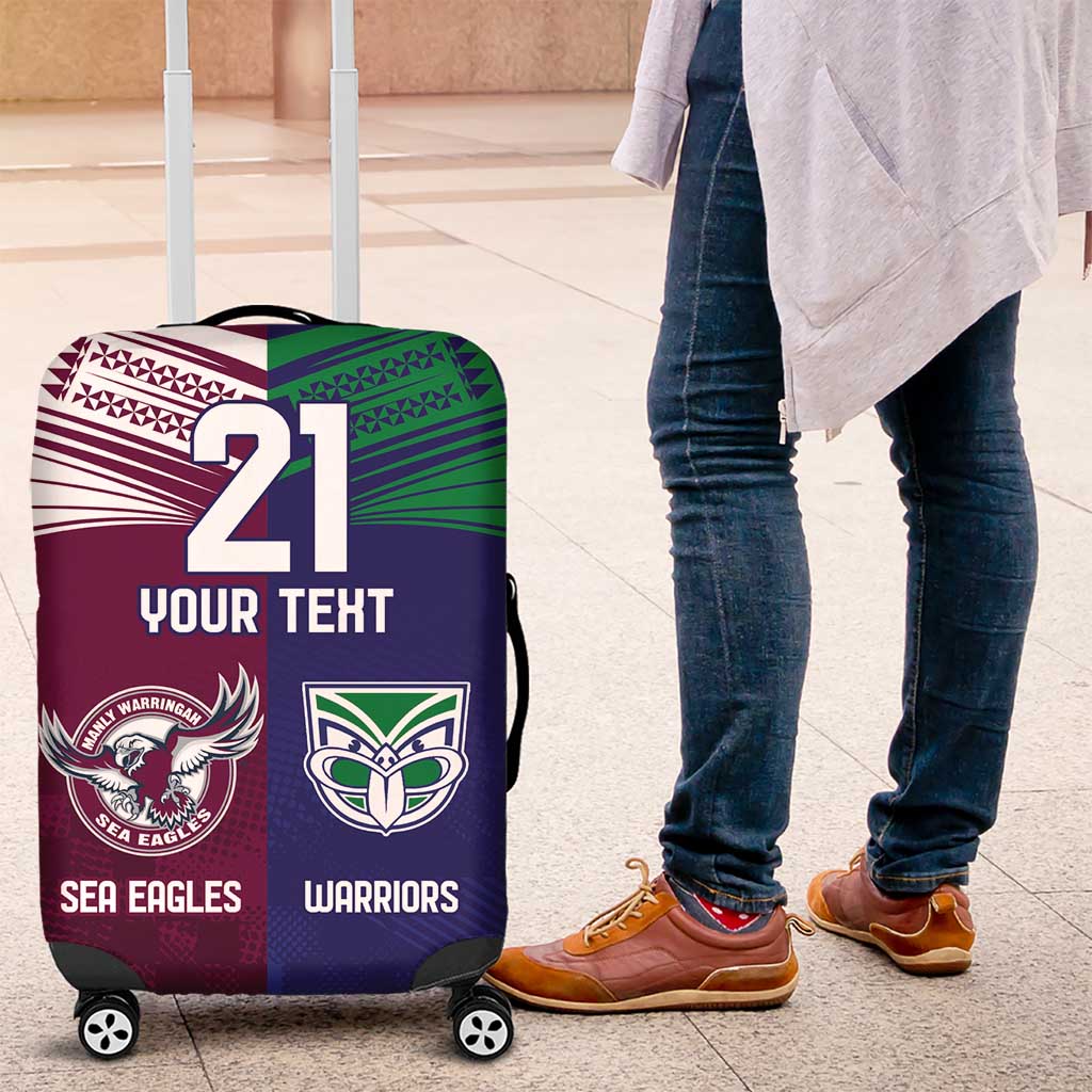 Custom Warriors-Sea Eagles Luggage Cover Together Sporty Style