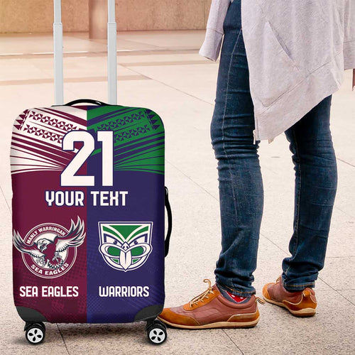 Custom Warriors-Sea Eagles Luggage Cover Together Sporty Style