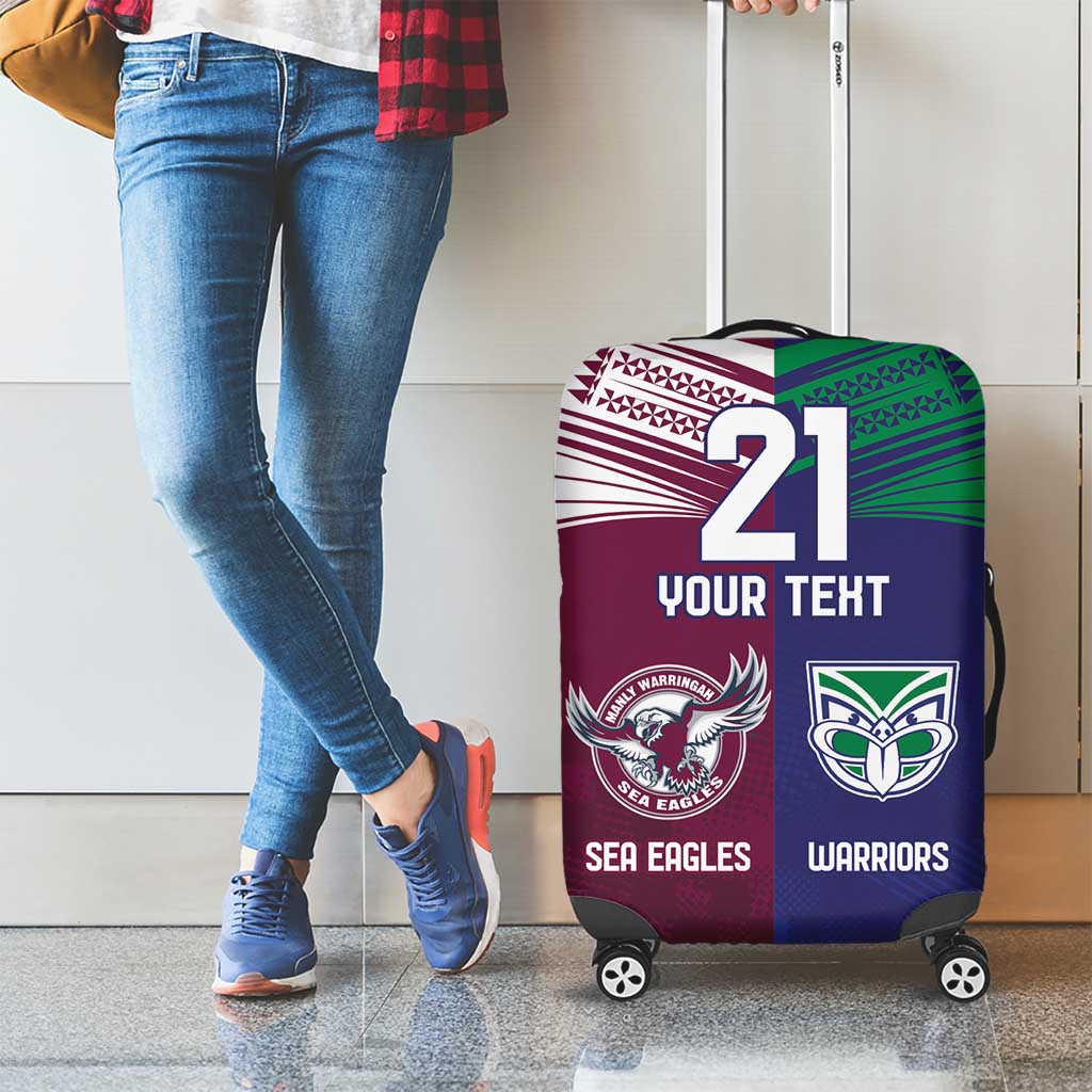 Custom Warriors-Sea Eagles Luggage Cover Together Sporty Style