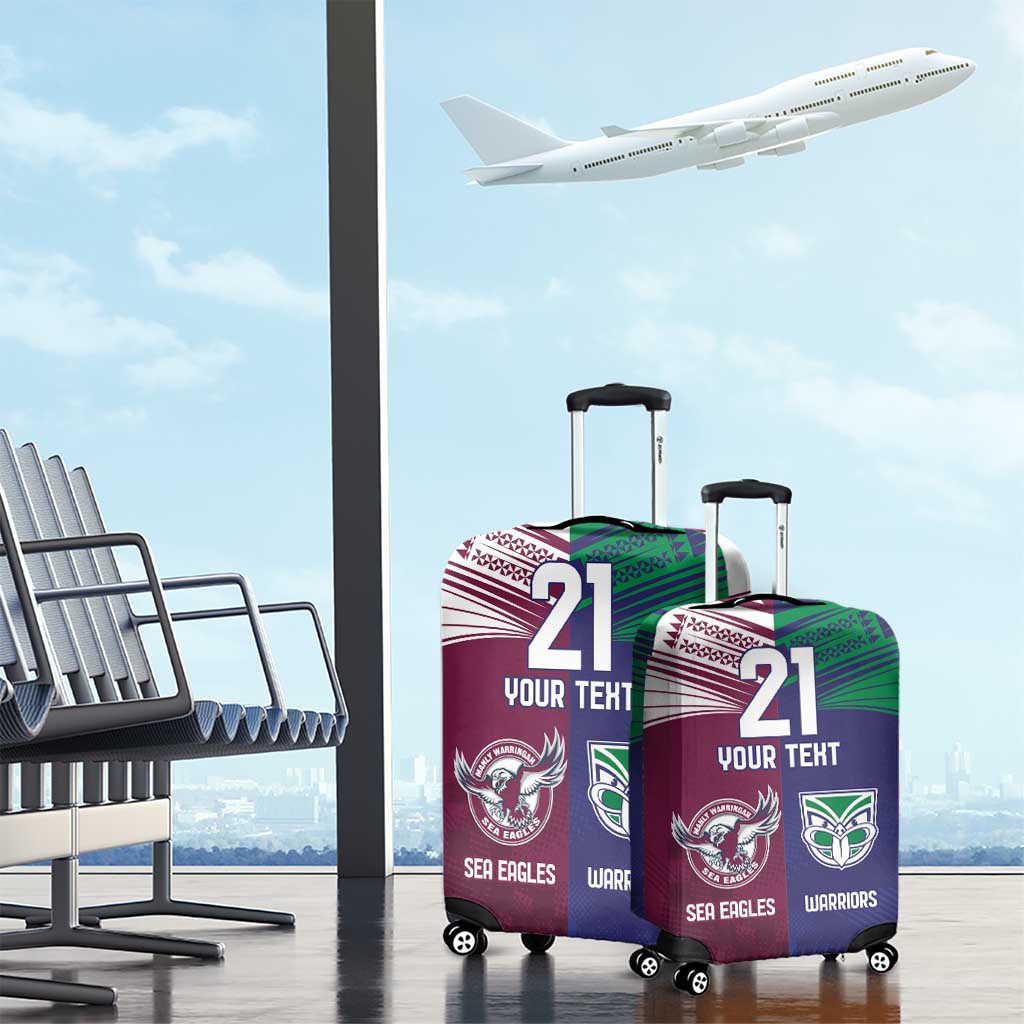 Custom Warriors-Sea Eagles Luggage Cover Together Sporty Style