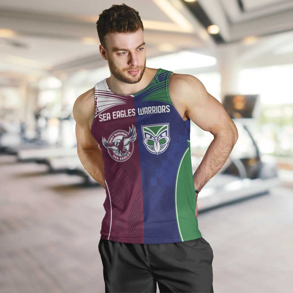 Custom Warriors-Sea Eagles Men Tank Top Together Sporty Style