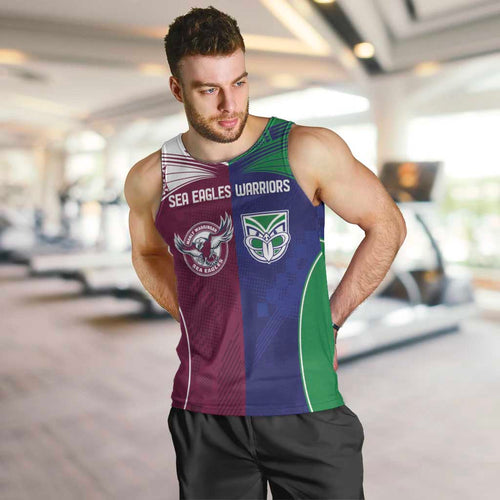 Custom Warriors-Sea Eagles Men Tank Top Together Sporty Style