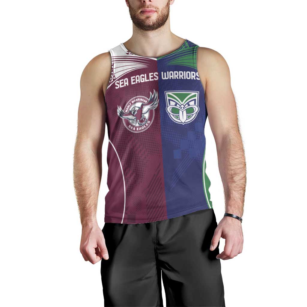 Custom Warriors-Sea Eagles Men Tank Top Together Sporty Style