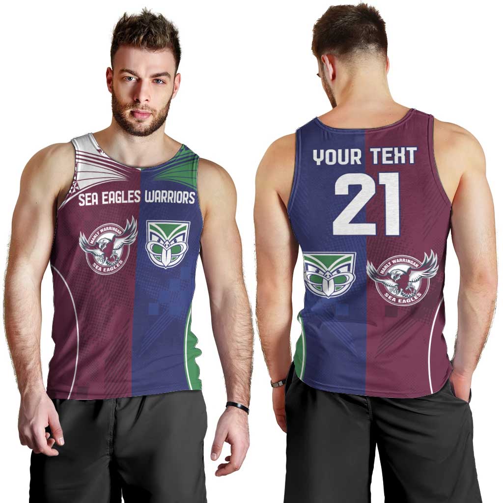 Custom Warriors-Sea Eagles Men Tank Top Together Sporty Style